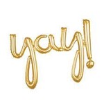 BLLN SCRIPT PHRASE "YAY!" GLD