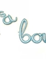 It's a Boy Balloons Pastel Blue Scripts Foil Balloons Baby Shower
