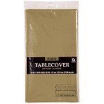 Plastic Gold Tablecloth 54x108