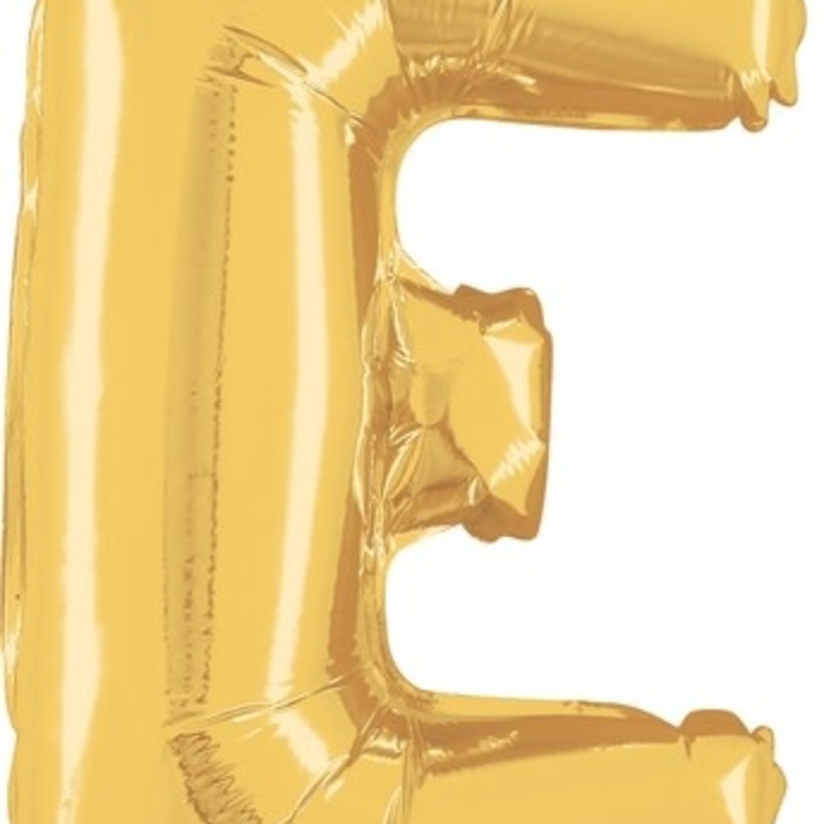 14'' gold foil balloon ''E''