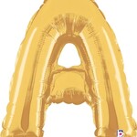 14'' gold foil balloon ''A''