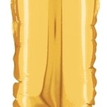 ''14'' gold foil balloon ''!''