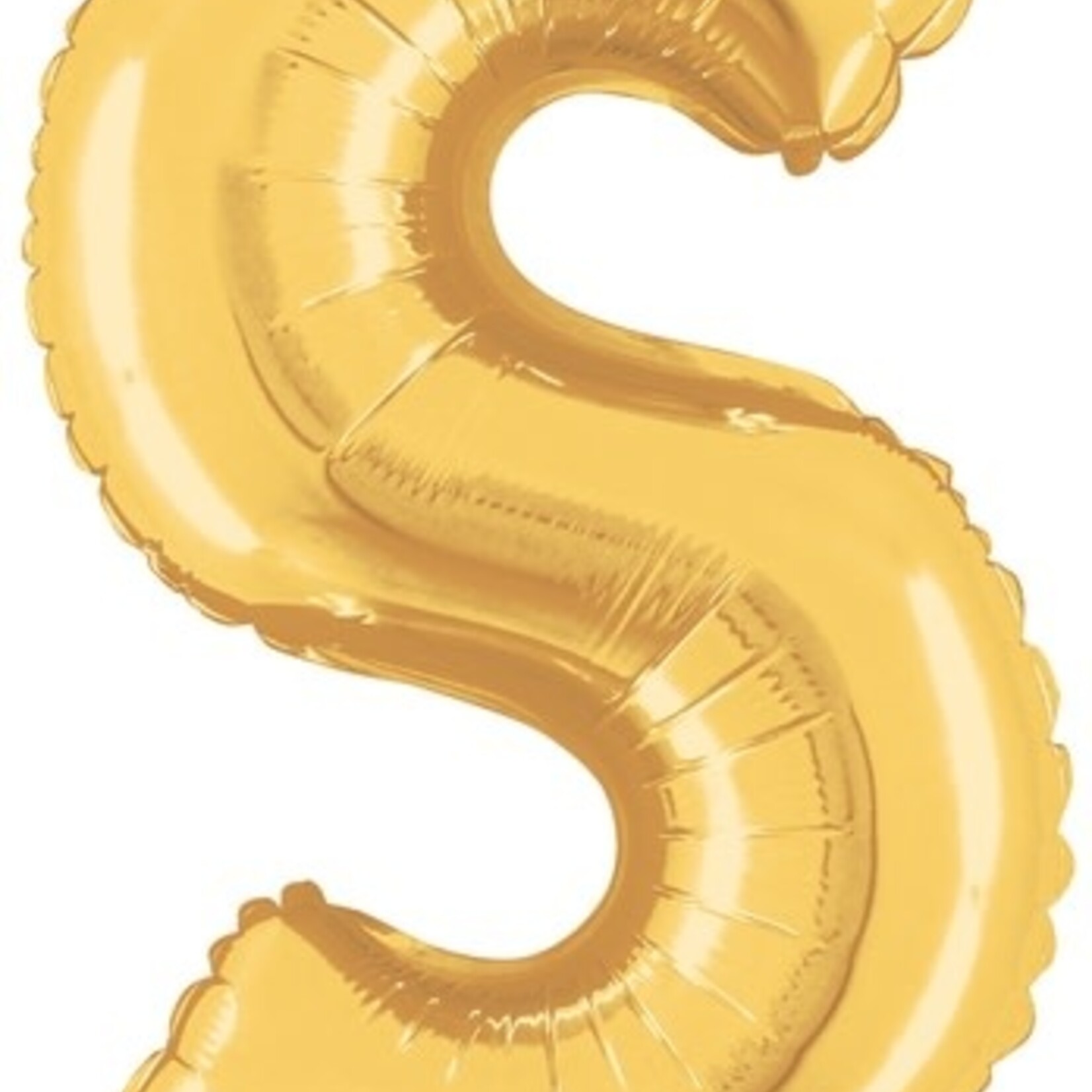 14'' gold foil balloon ''S''