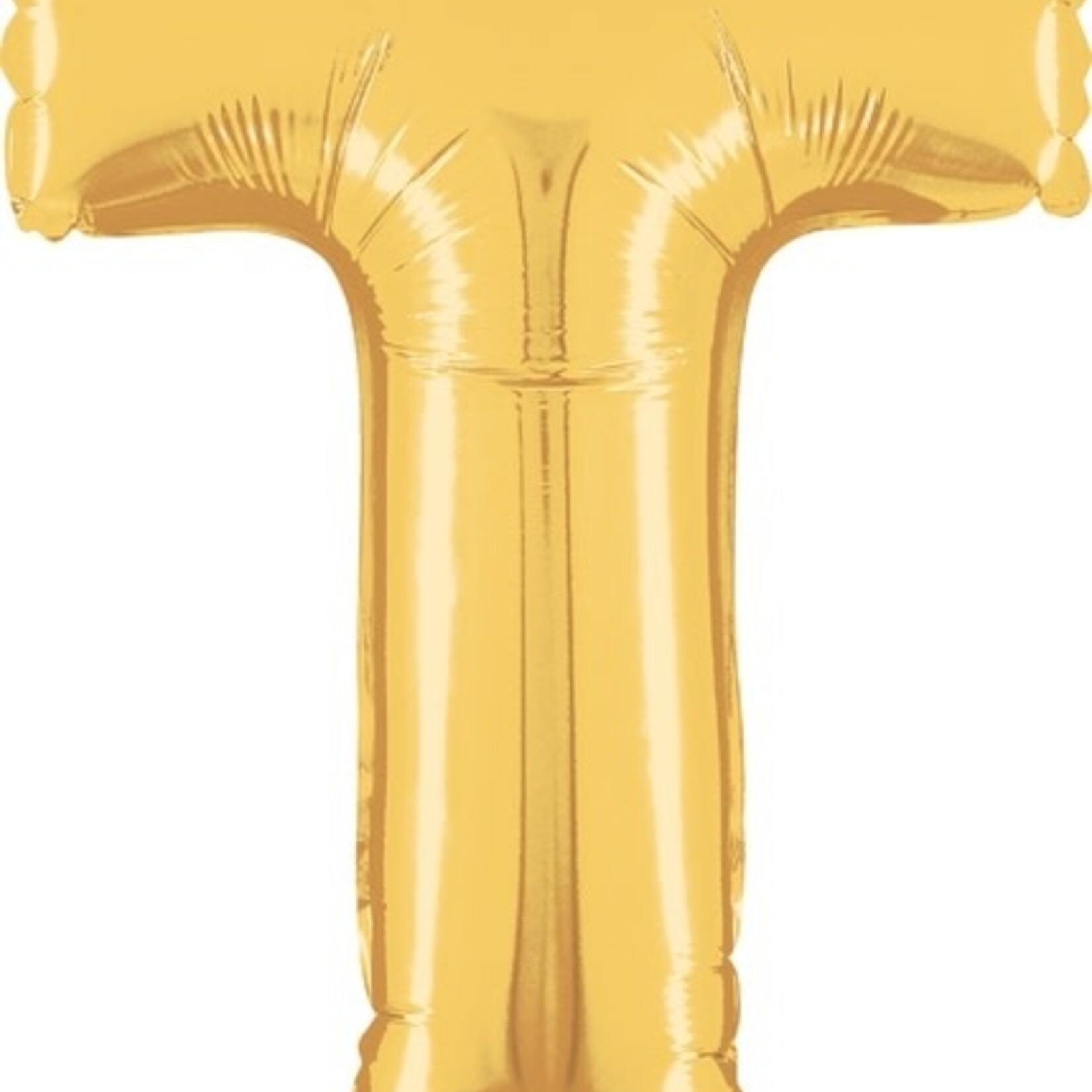 14'' gold foil balloon ''T''