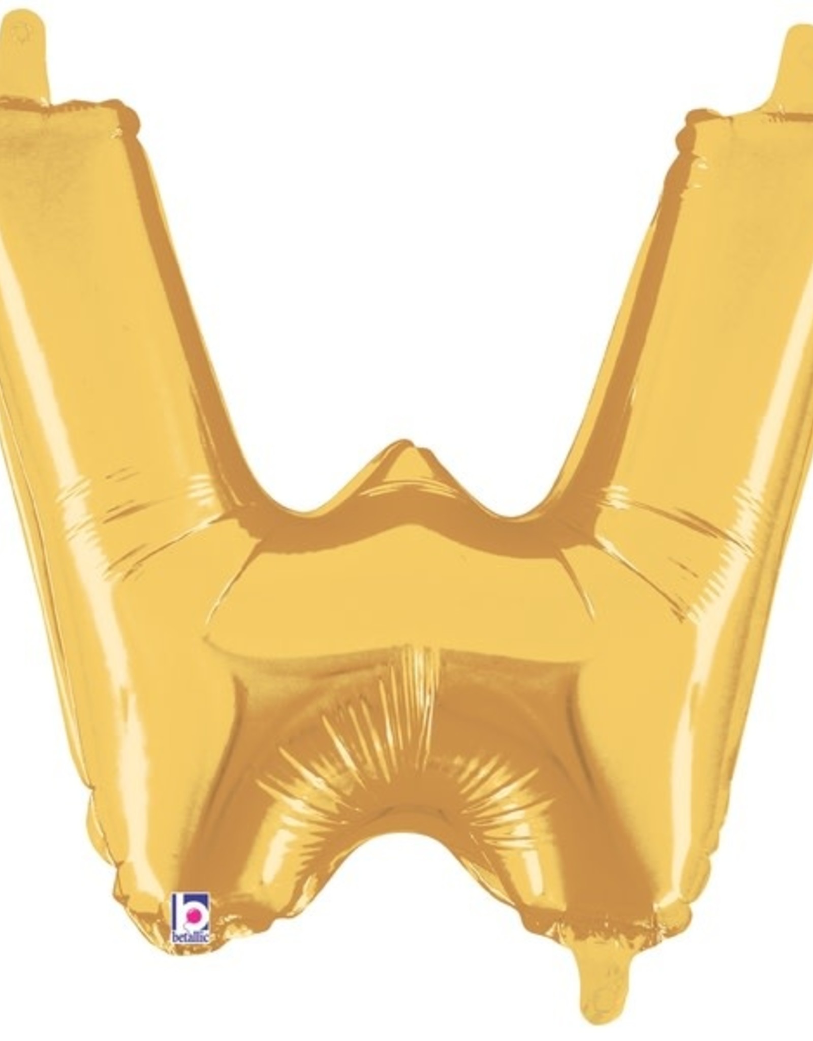 14'' gold foil balloon ''W''