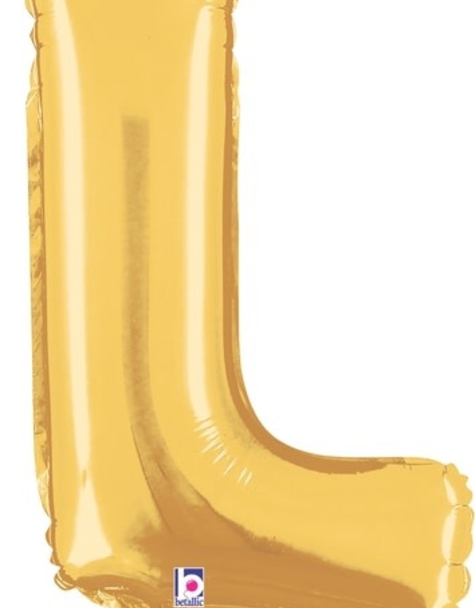 14'' gold foil balloon ''L''