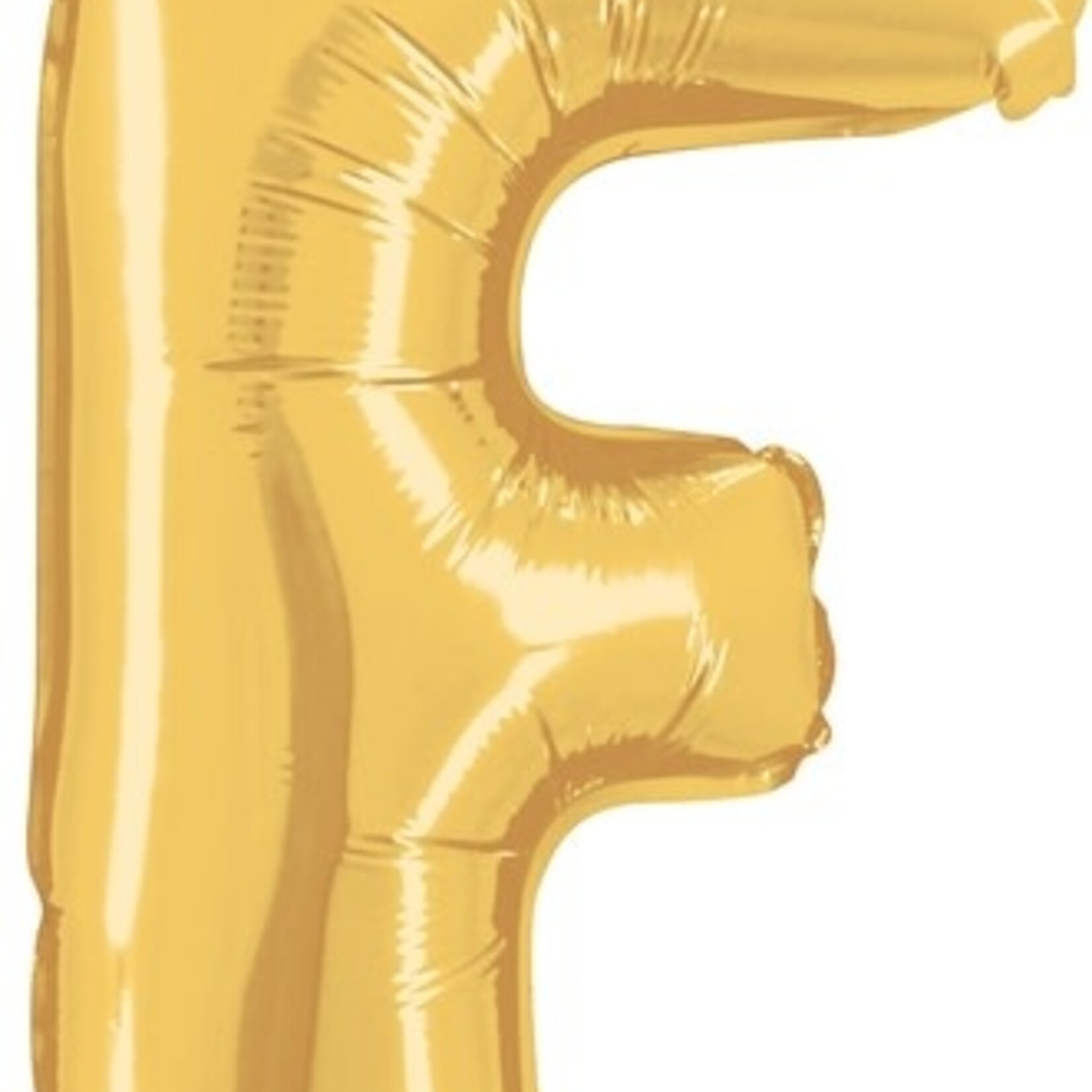 14'' gold foil balloon ''F''