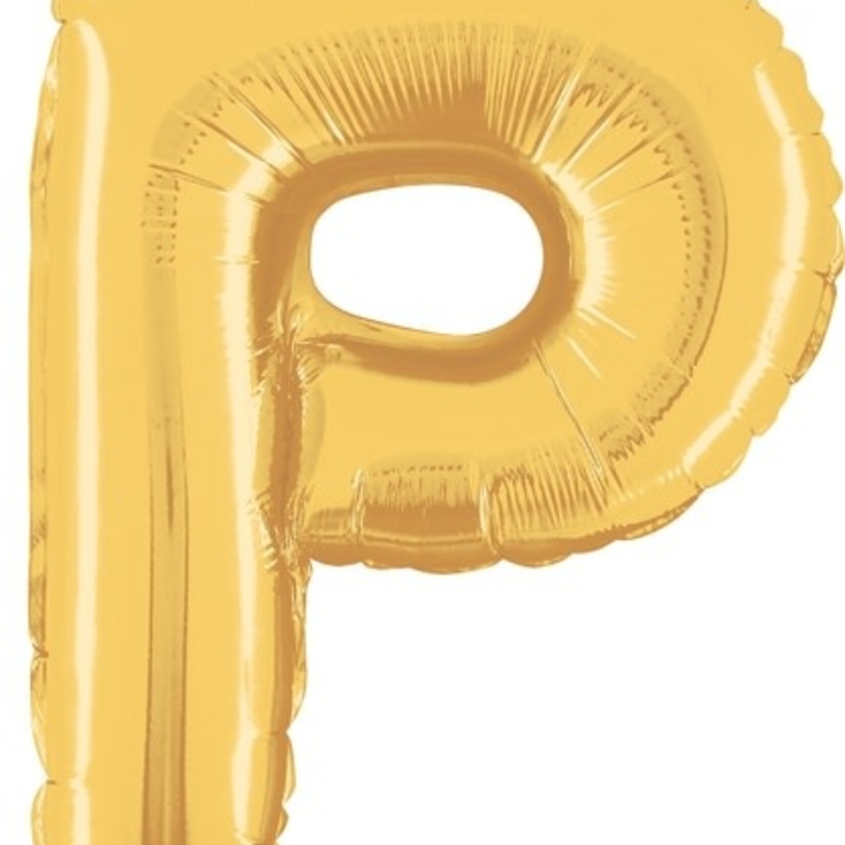 14'' gold foil balloon ''P''