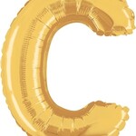 14'' gold foil balloon ''C''