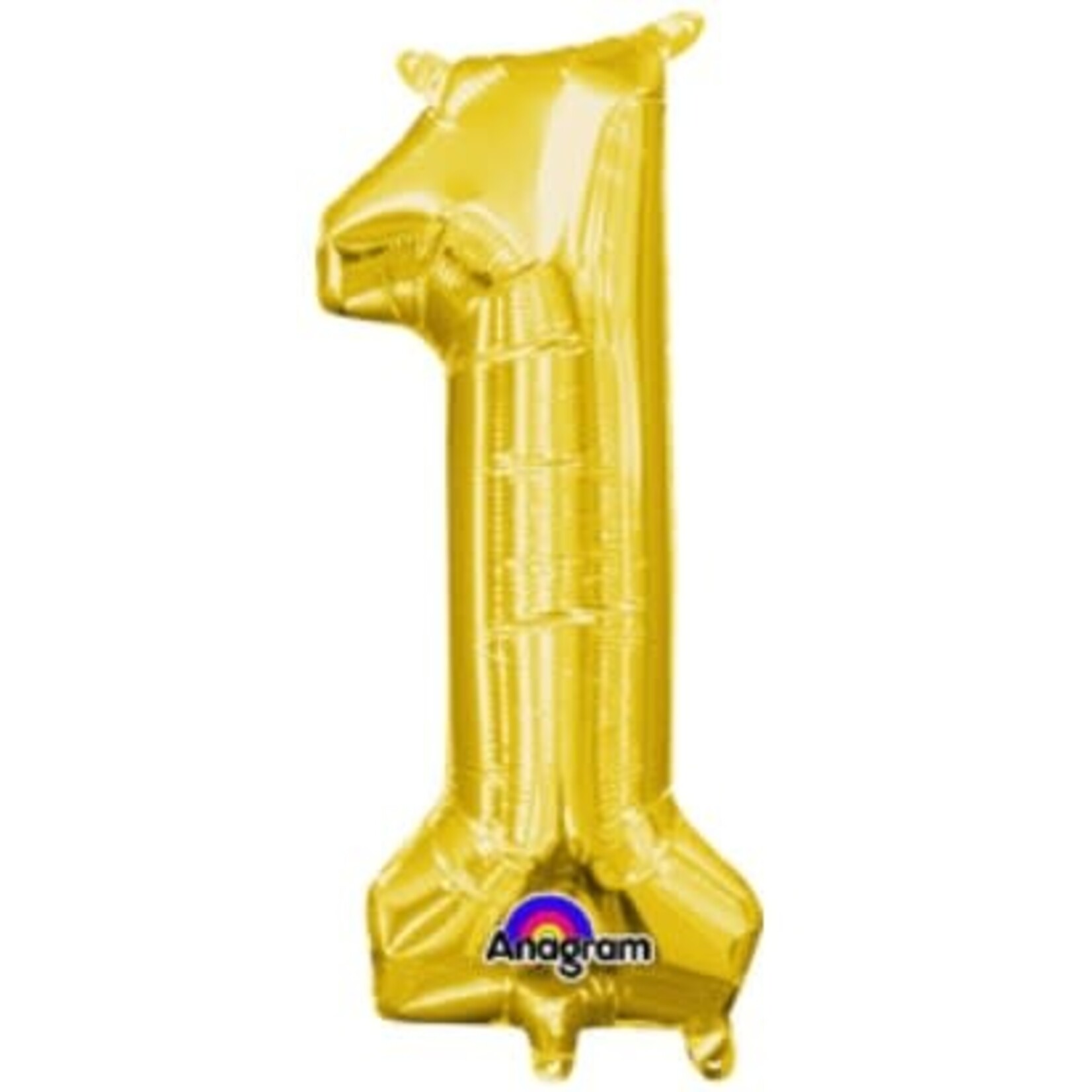 16'' gold foil balloon ''1''