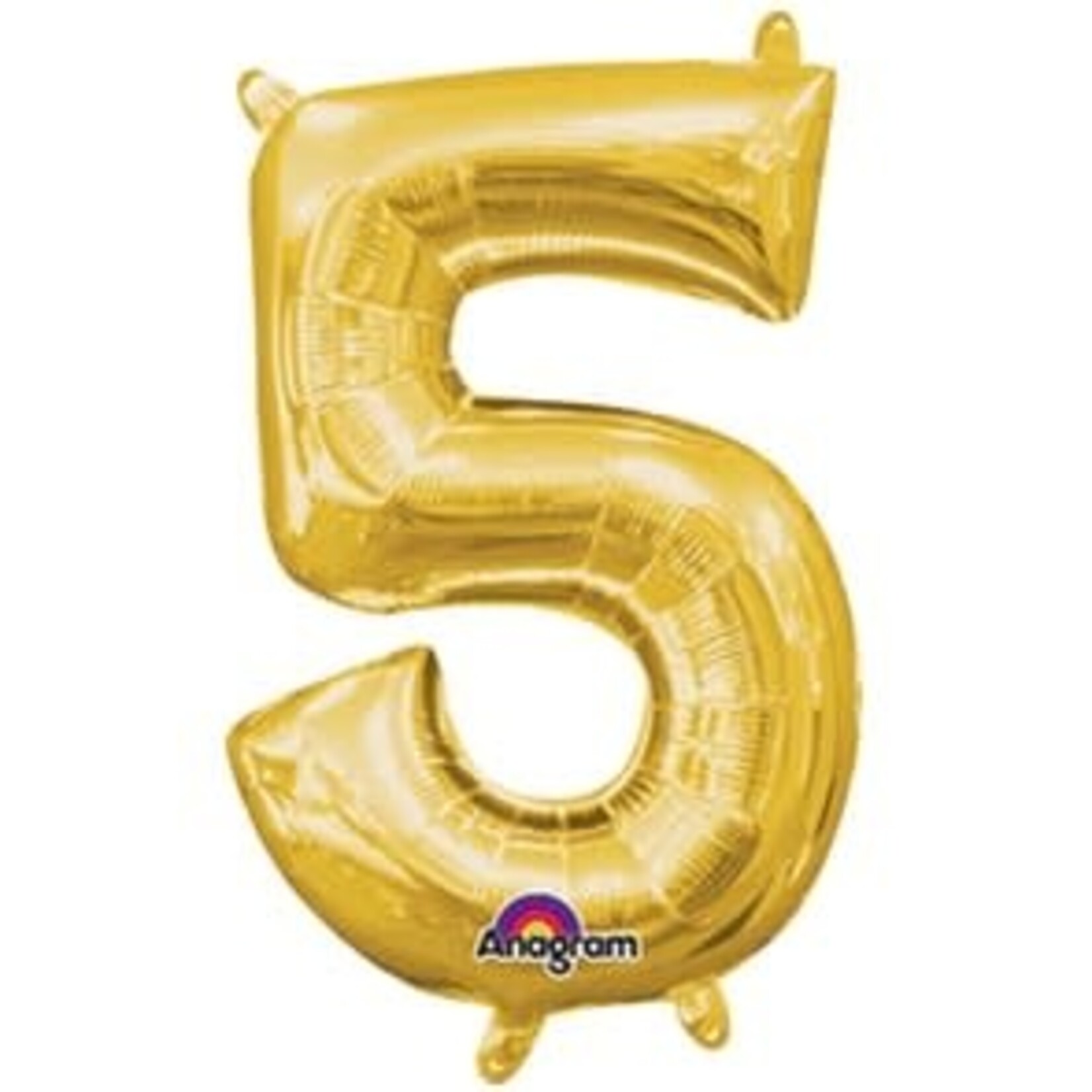 16'' gold foil balloon ''5''