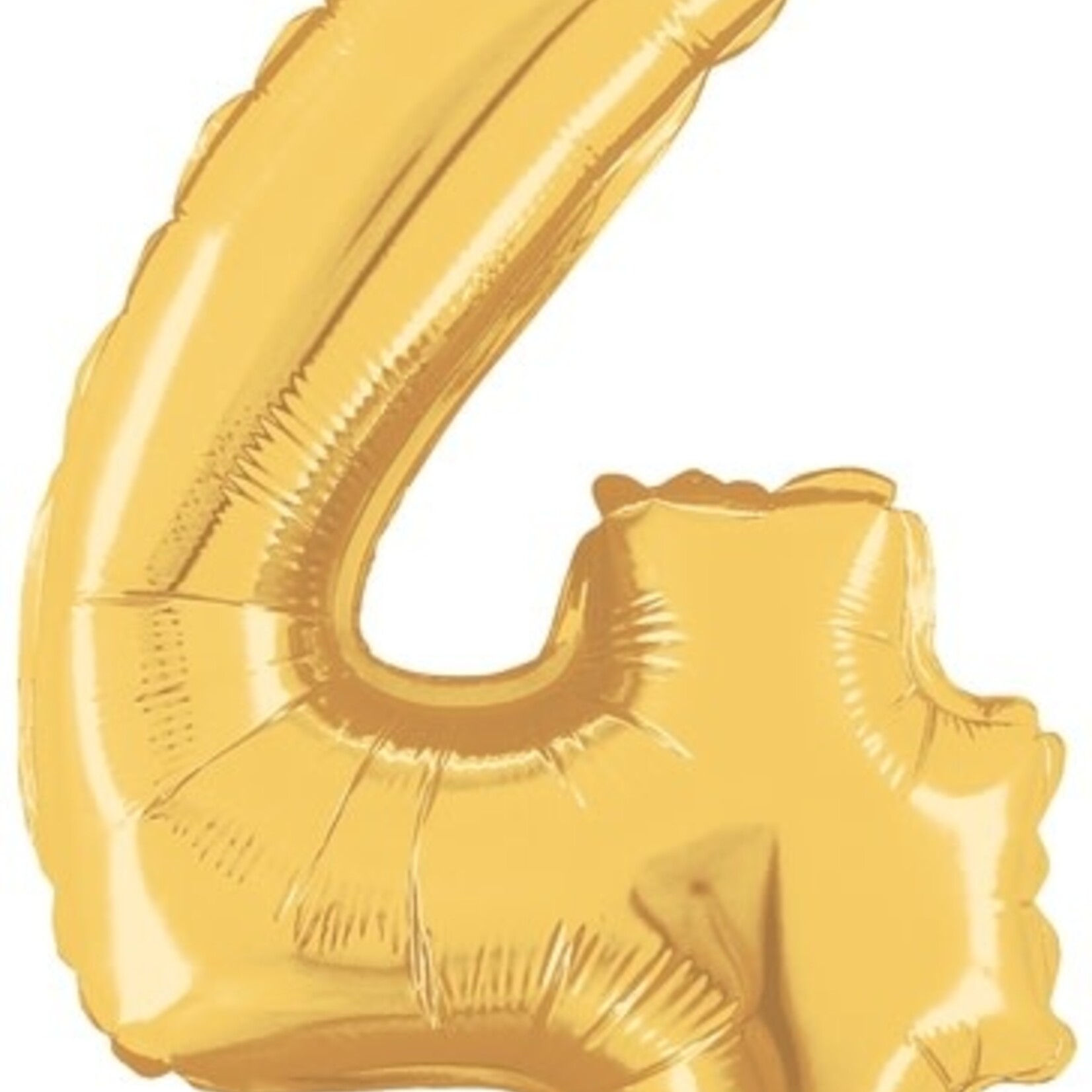 14'' gold foil balloon ''4''