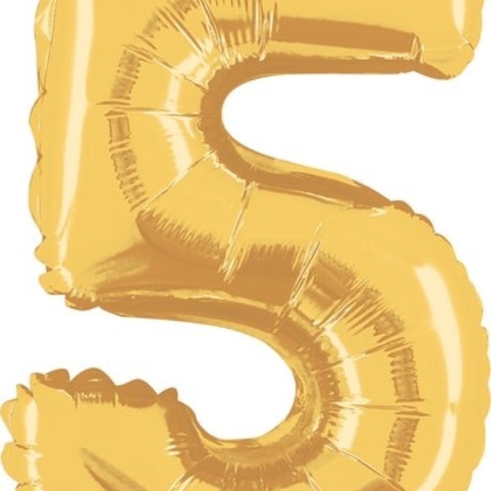 14'' gold foil balloon ''5''