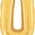 14'' gold foil balloon ''U''