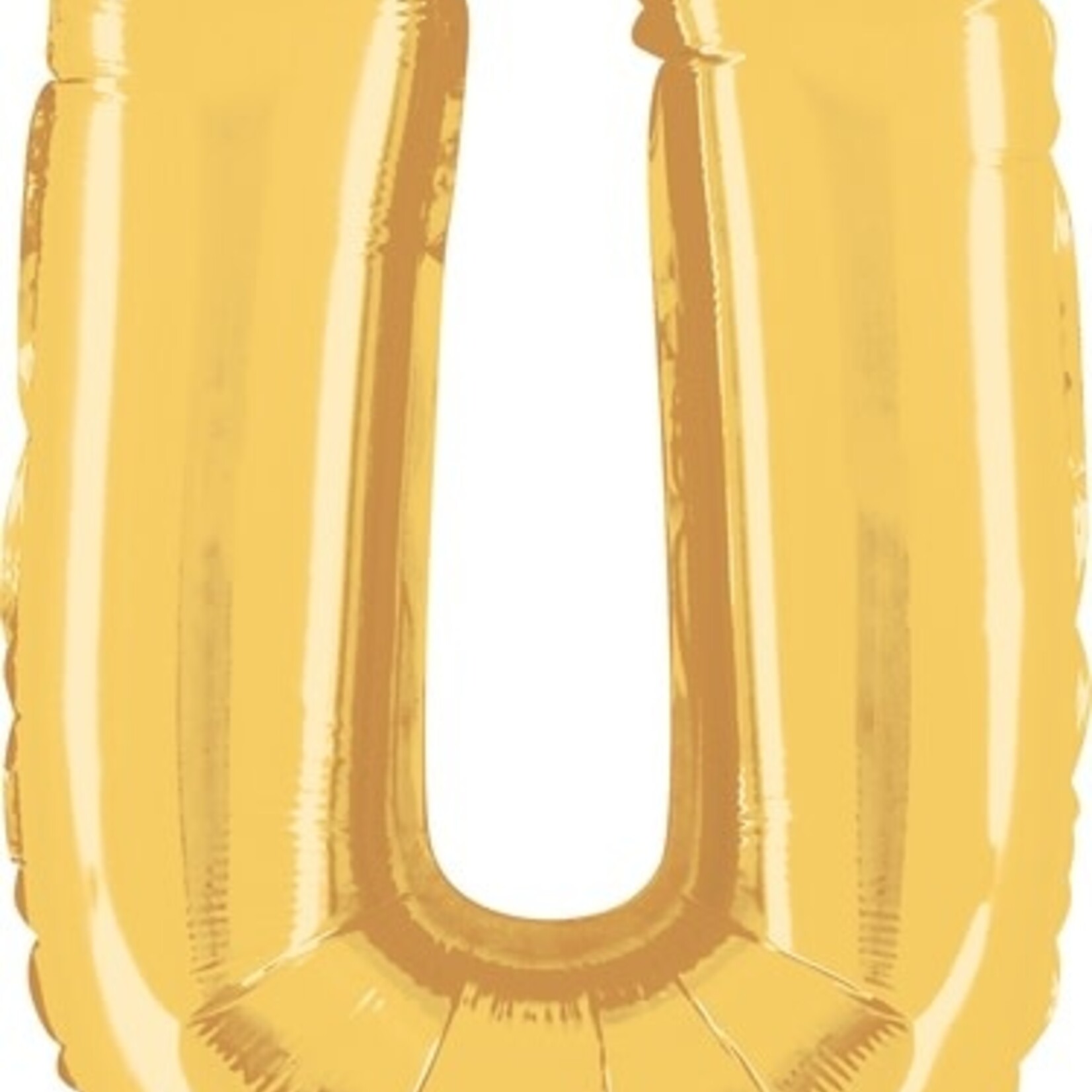 14'' gold foil balloon ''U''