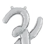 24" Script Letter "z" Silver