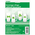 Wallys party factory St. Patricks Beverage Clings 16ct