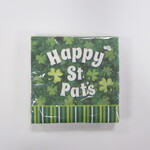 Saint Patrick's Day Striped Beverage Napkins