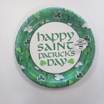 Saint Patrick's Day Clover Checkered Dinner Plates