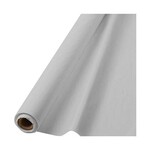 8	40" x 100' Plastic Table Roll - Silver