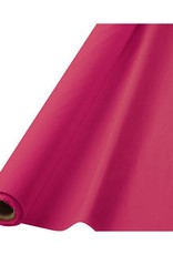 40" x 100' Plastic Table Roll - Bright Pink