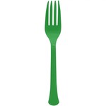 Festive Green Boxed Forks 20pcs