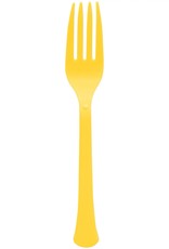 Yellow Sunshine Boxed Forks 20pcs