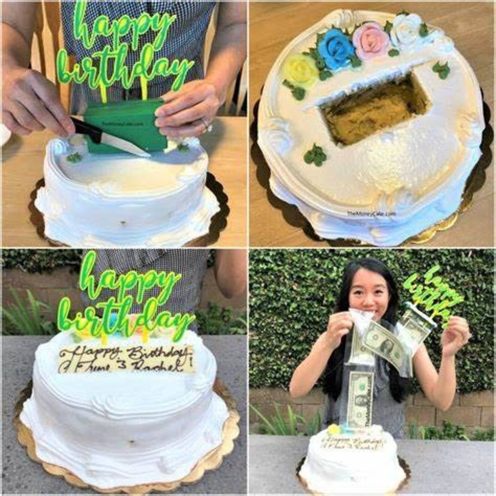cash stash cake surprise