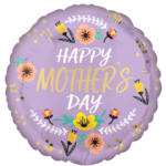 Happy Mothers Day Flowers Mylar Balloon