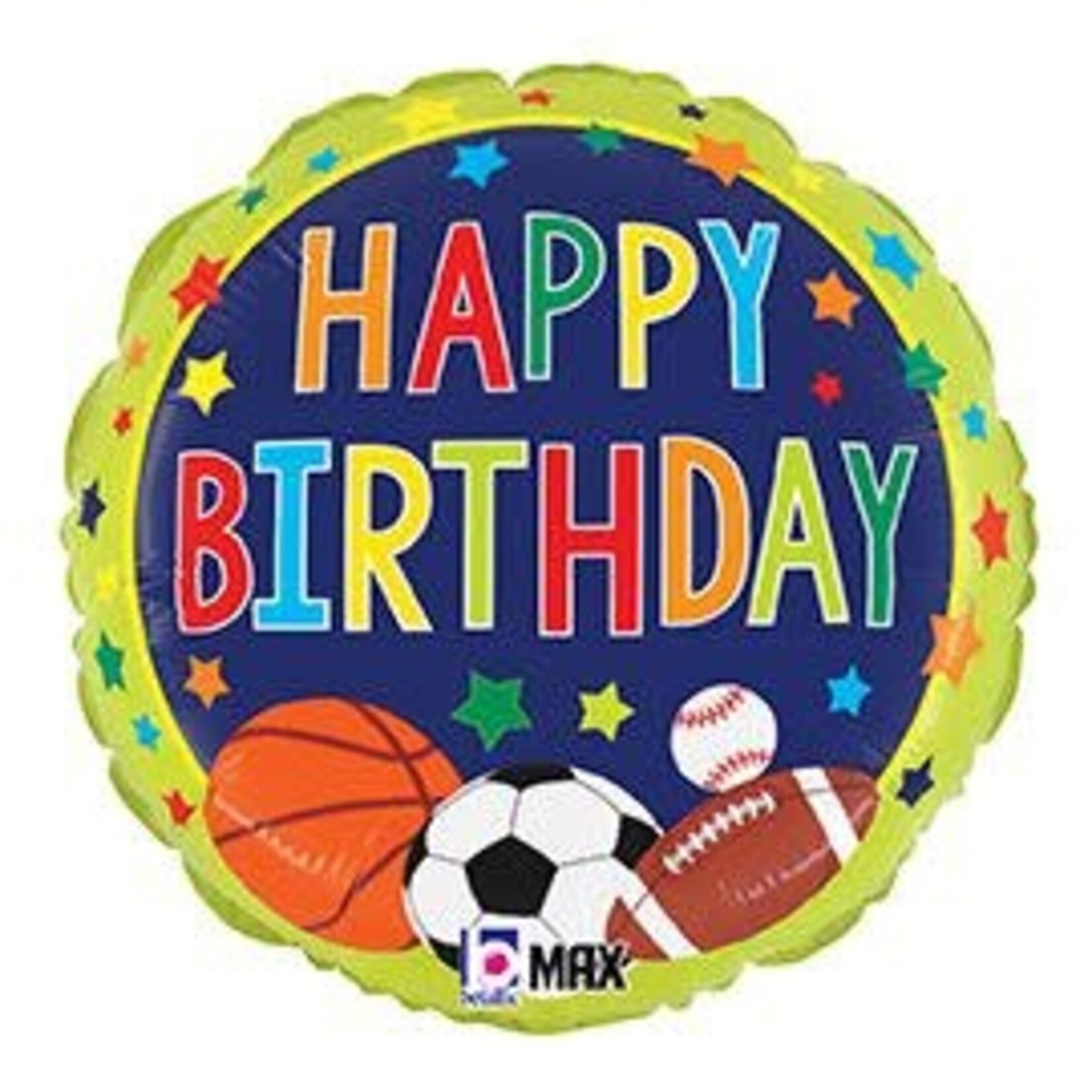 18" Sports Fan Birthday Pkg