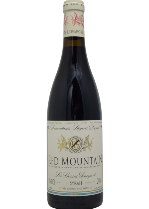 Descendants Liégeois Dupont (Hedges) 'Les Gosses Vineyard' Red Mountain Syrah 2016
