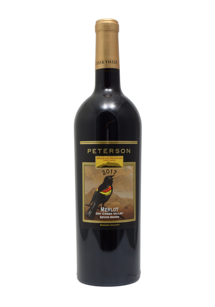 Peterson Winery Bradford Mountain Estate Vineyard Dry Creek Valley Merlot 2017