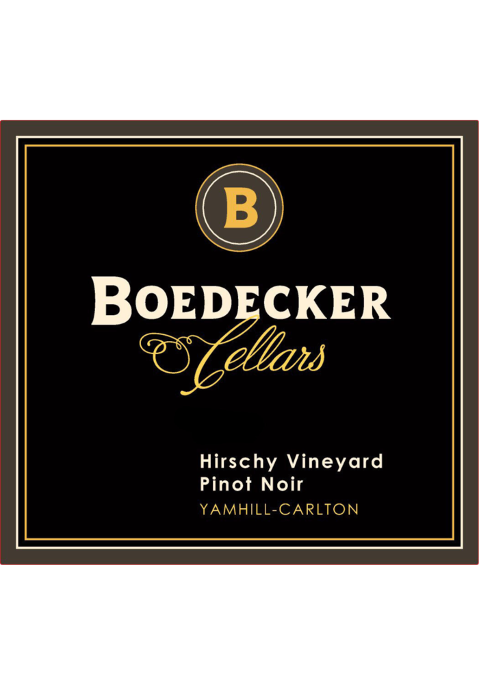 Boedecker Cellars 'Hirschy Vineyard' Yamhill-Carlton Pinot Noir 2018