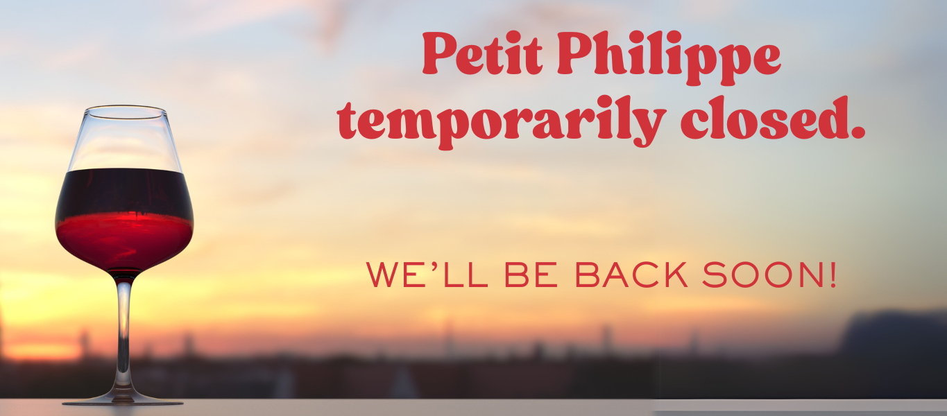 TEMPORARILY CLOSED: We'll be back soon!