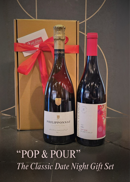 "Pop & Pour" - Classic Date Night Gift Set