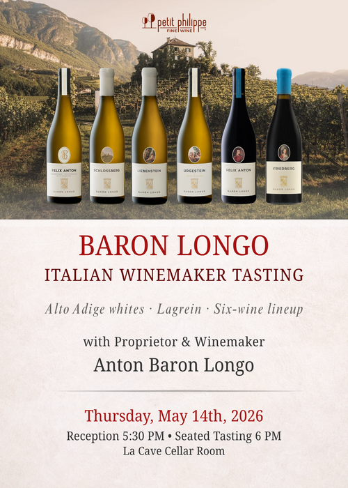 Baron Longo Italian Winemaker Tasting w/Anton Baron Longo TICKET - Thursday, May 14th, 2026 @ 5:30 PM