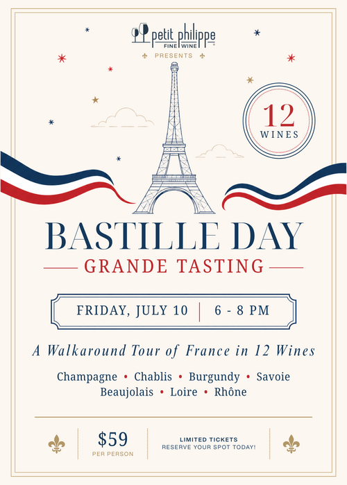 Bastille Day Grande Tasting Ticket - Friday, July 10, 2026 | 6-8PM