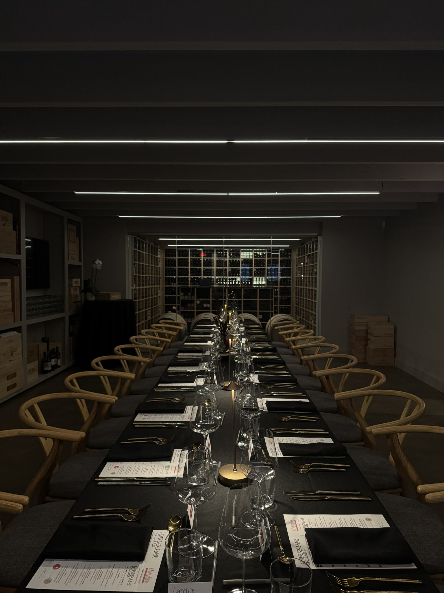 Banquet dinner setup