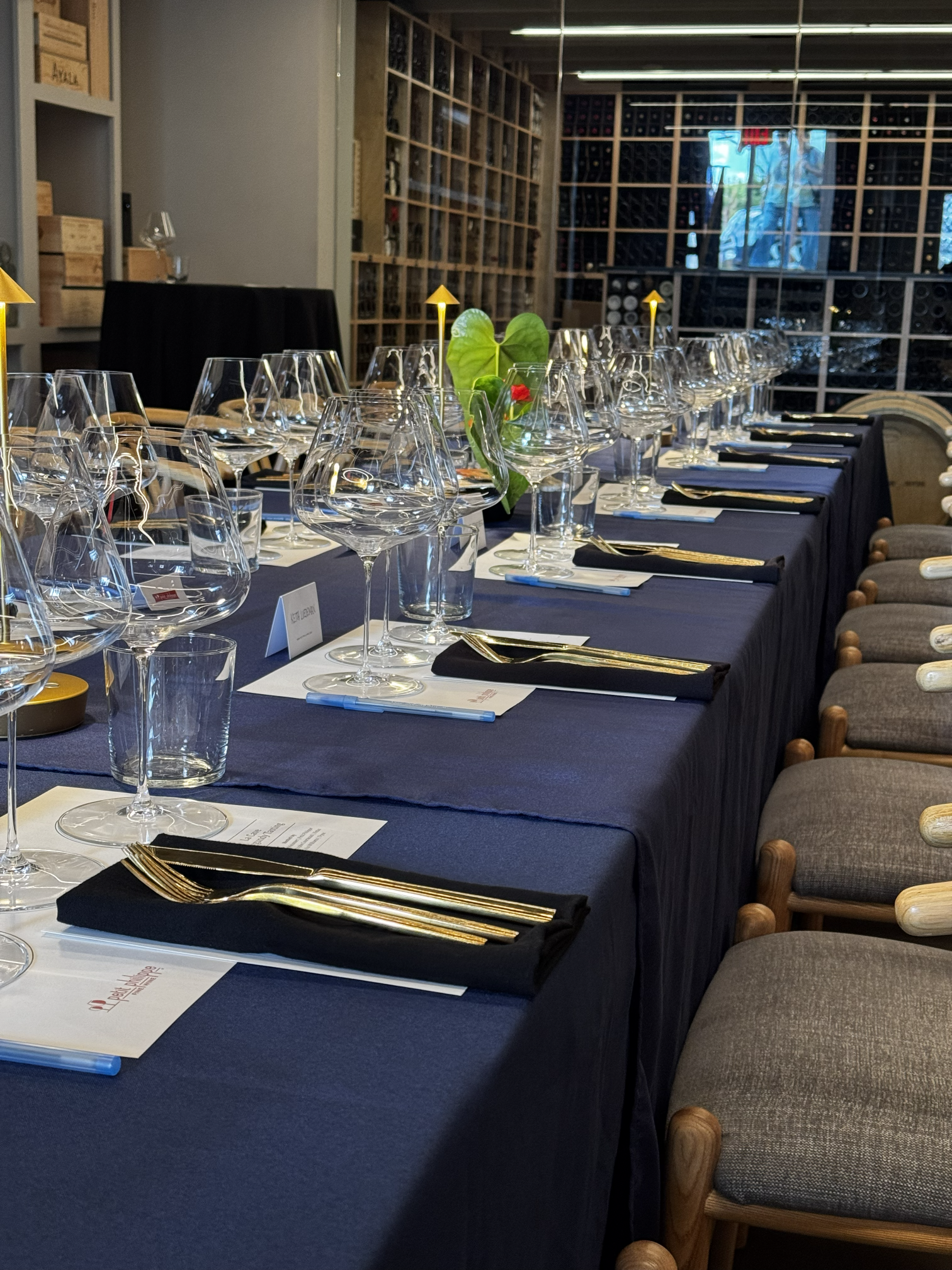 Table setting detail, closeup