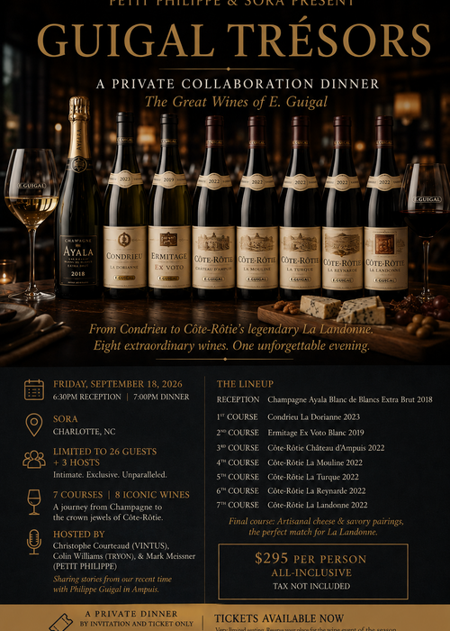 E. Guigal Treasures Private Wine Dinner TICKET - Friday, Sept 18th, 2026 @ 6:30 PM