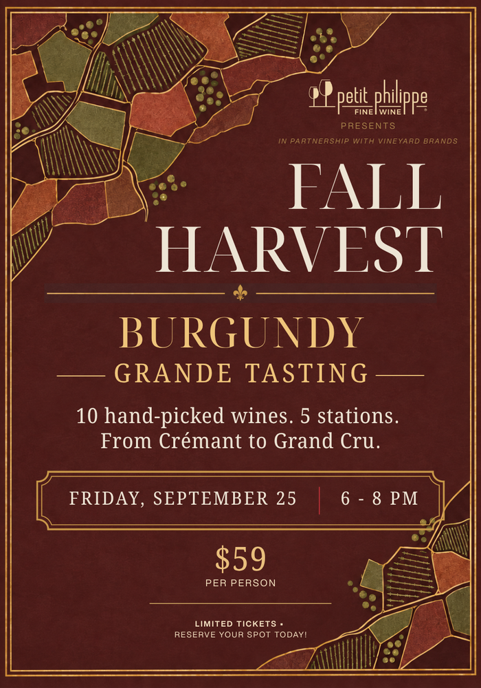 Fall Harvest: Burgundy Grande Tasting TICKET - Friday, September 25, 2026 | 6-8PM