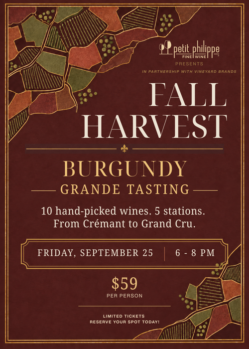Fall Harvest: Burgundy Grande Tasting TICKET - Friday, September 25, 2026 | 6-8PM