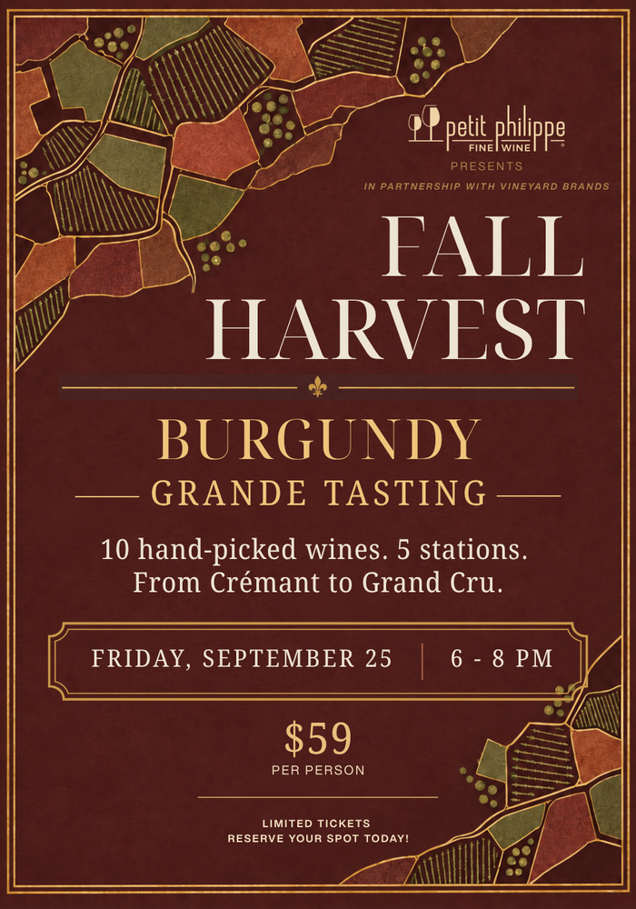 Fall Harvest: Burgundy Grande Tasting TICKET - Friday, September 25, 2026 | 6-8PM