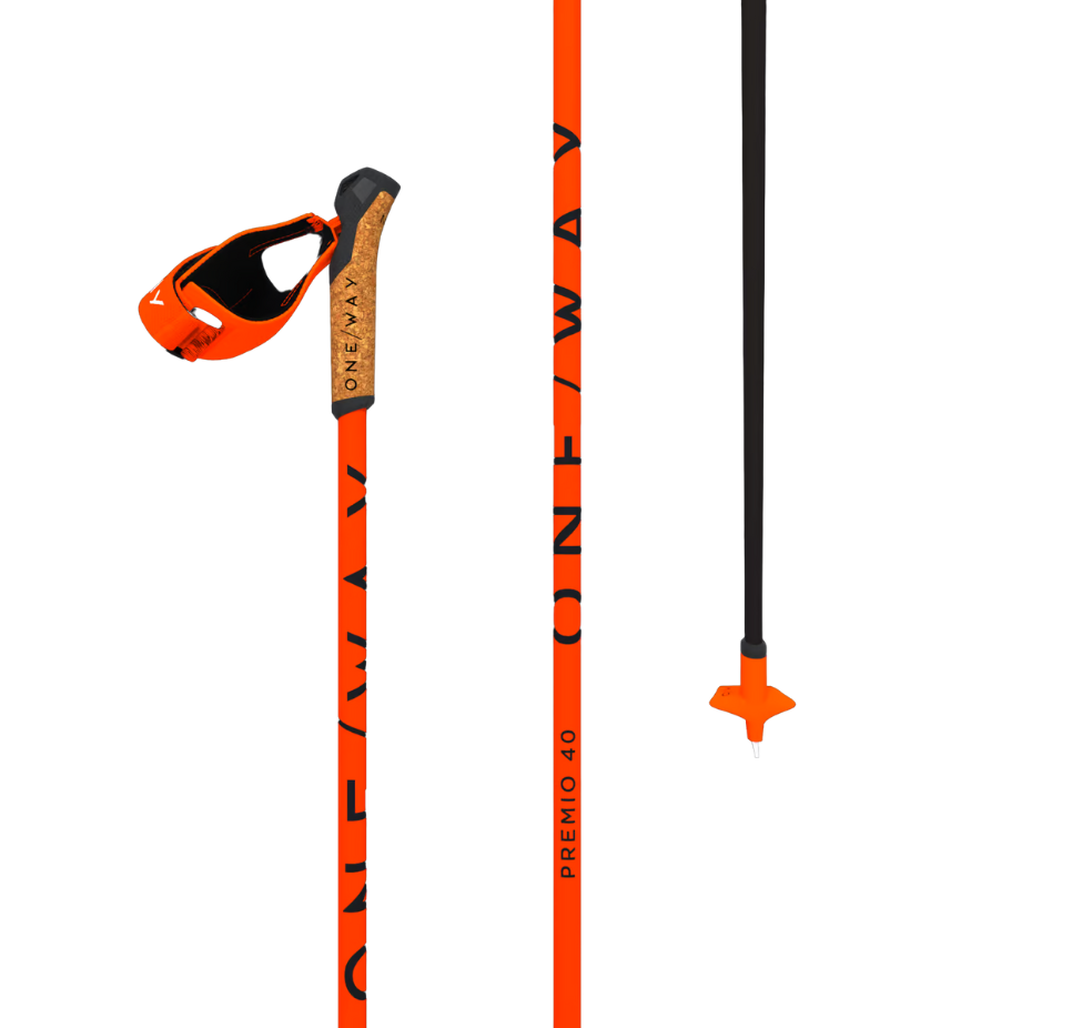 ONE WAY PREMIO 40 　160cm Get ONE WAY Premio 40 Lightweight Carbon Poles for Nordic