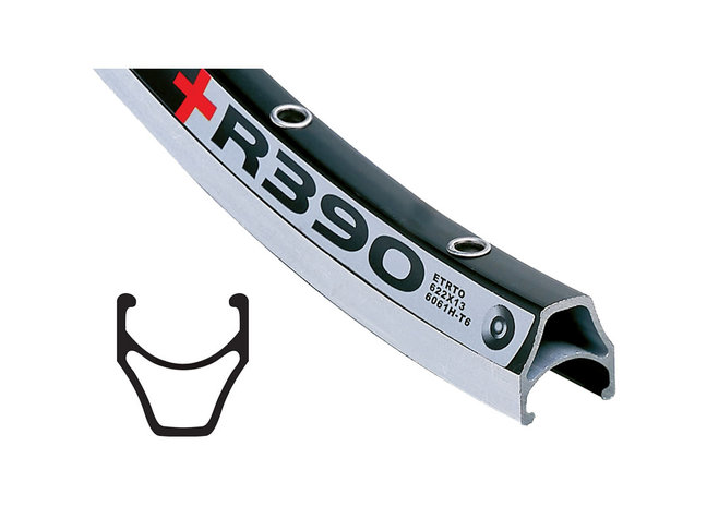 ALEXRIMS JANTE ALEX R-390 700C NOIR AV/CNC 32T DOUBLE