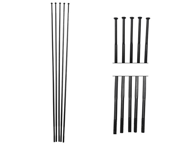 PILLAR RACING SPOKES PILLAR NOIR NON COUDE 262MM (PAQUET DE 5)