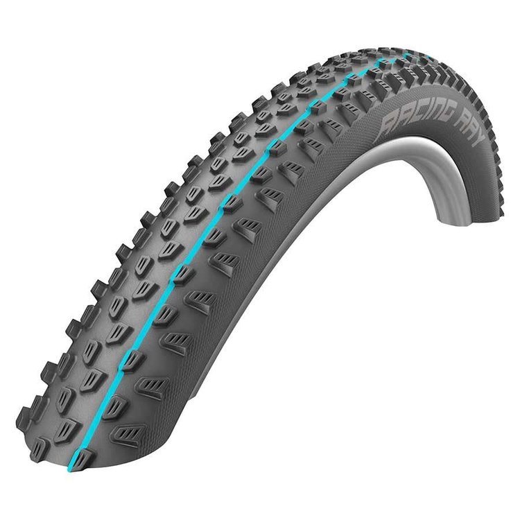 SCHWALBE Schwalbe, Racing Ray, Tire, 29x2.25, Folding, Tubeless Ready, Addix Speedgrip, SnakeSkin, 67TPI, Black