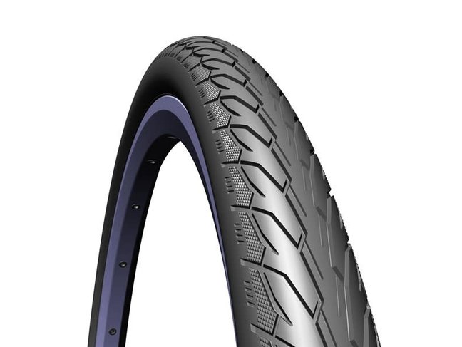 MITAS Pneu Mitas FLASH 26x 1.75 CITY & TREK - Tringle rigide Anti-crevaison 3mm et réfléchissant