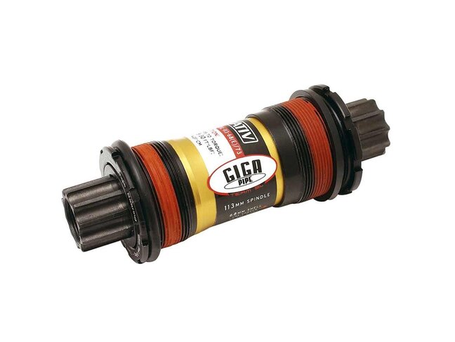 Truvativ, Giga Pipe SL, ISIS bottom bracket, BSA, 68/E/73mm, 113mm, Steel, Black