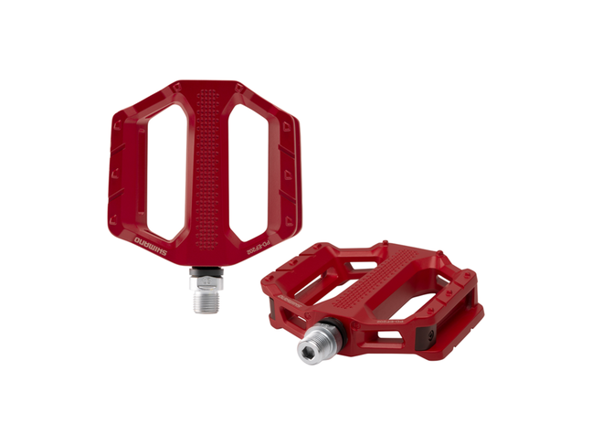 SHIMANO PÉDALES PLATES SHIMANO , PD-EF202, ROUGE